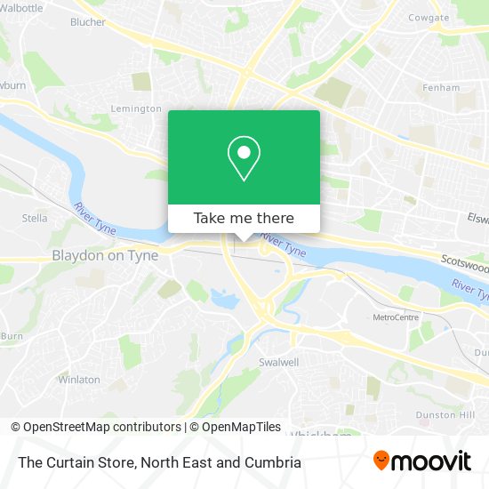 The Curtain Store map