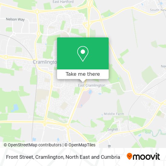 Front Street, Cramlington map