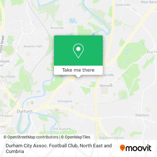 Durham City Assoc. Football Club map