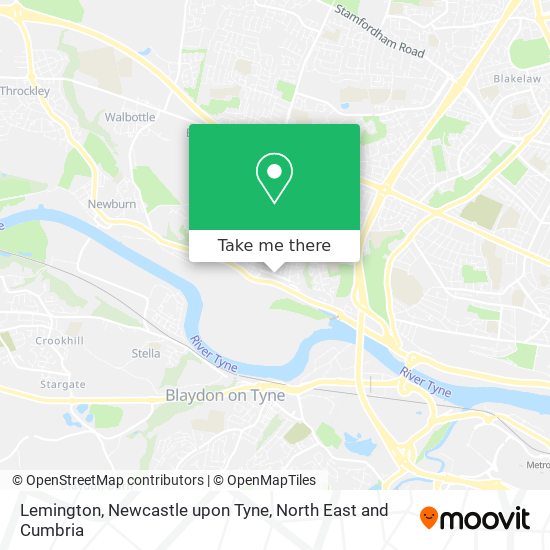 Lemington, Newcastle upon Tyne map