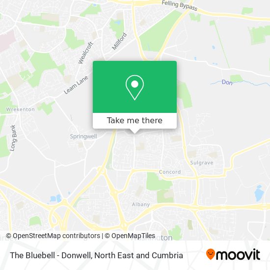 The Bluebell - Donwell map