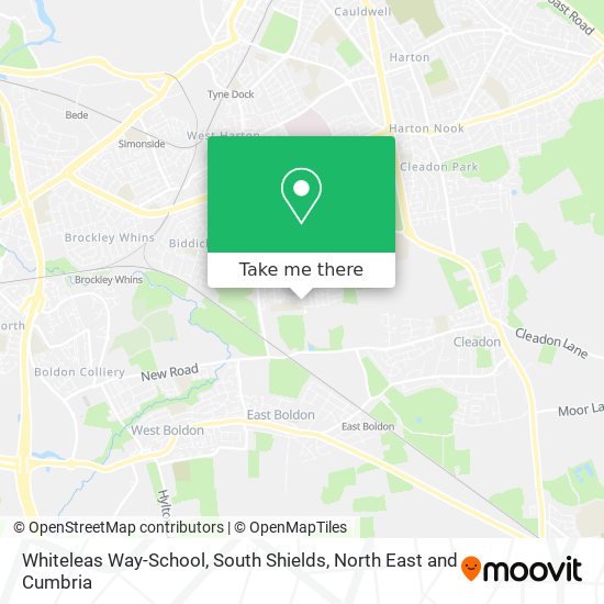 Whiteleas Way-School, South Shields map
