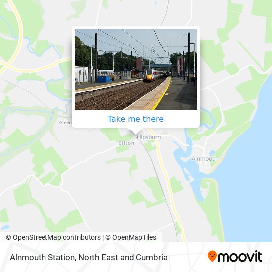 Alnmouth Station map