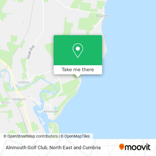 Alnmouth Golf Club map