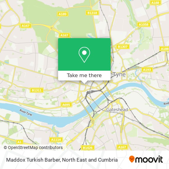 Maddox Turkish Barber map