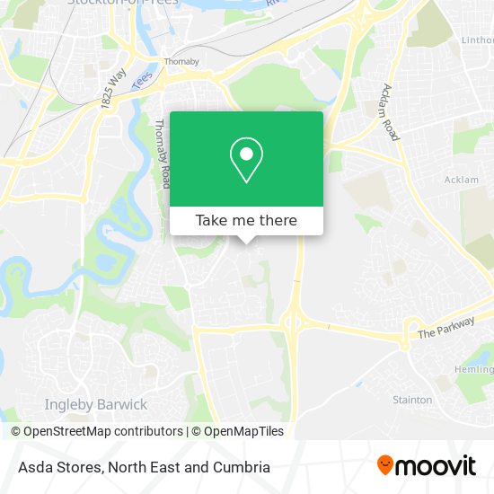 Asda Stores map