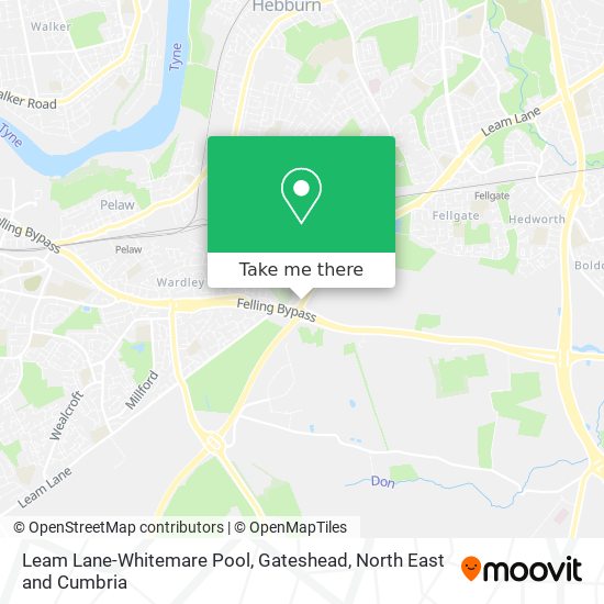 Leam Lane-Whitemare Pool, Gateshead map
