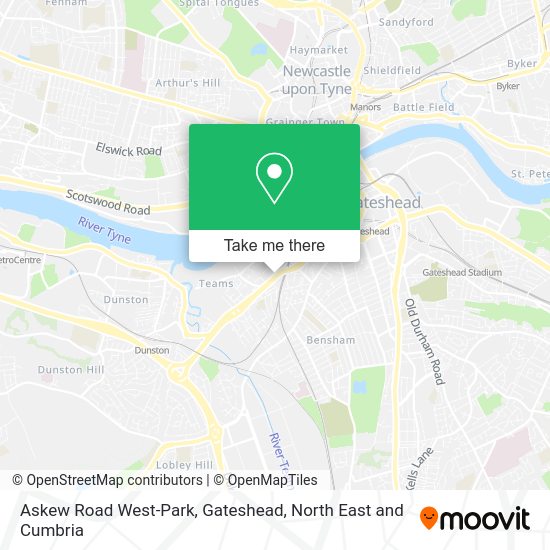How to get to Askew Road WestPark, Gateshead by bus or underground?