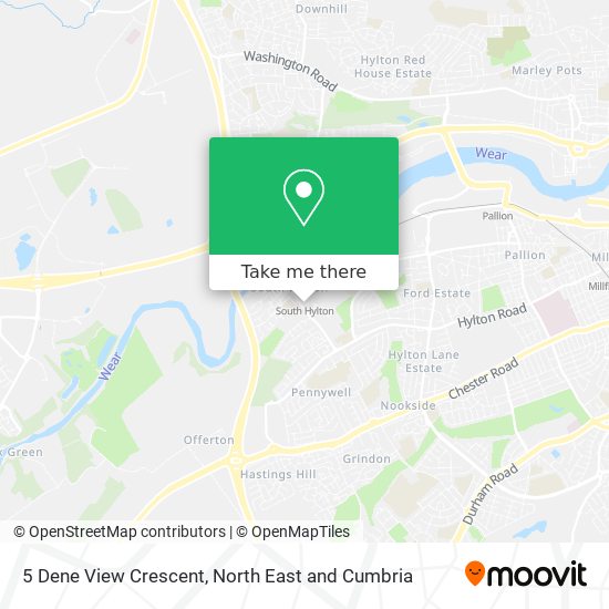 5 Dene View Crescent map