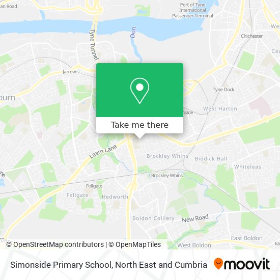 Simonside Primary School map
