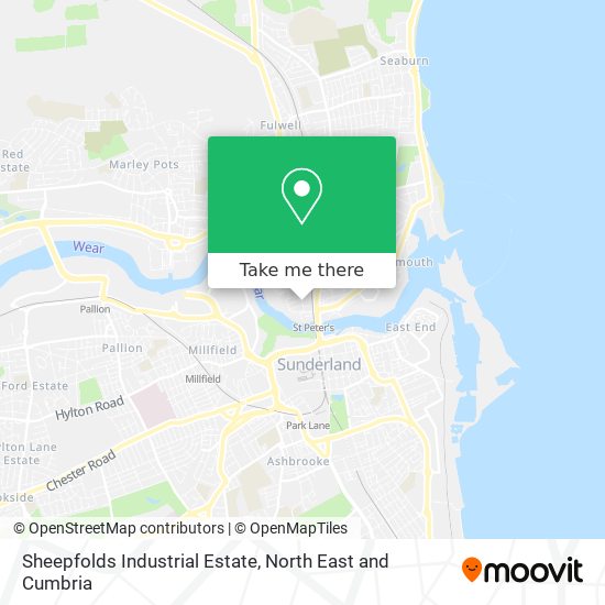 Sheepfolds Industrial Estate map