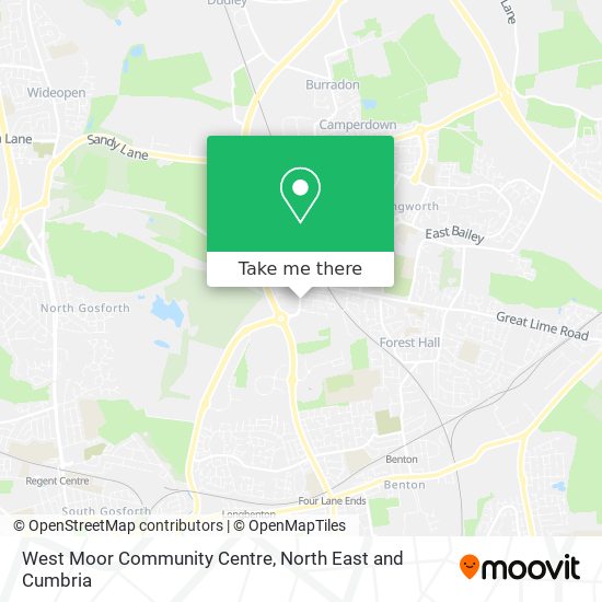 West Moor Community Centre map