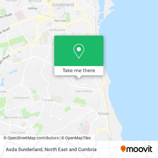 Asda Sunderland map