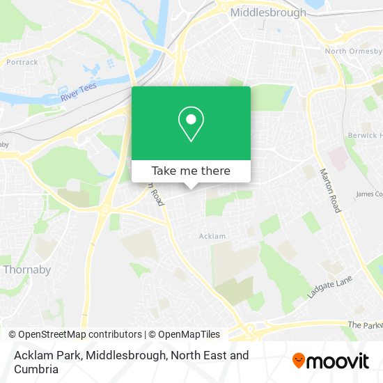 Acklam Park, Middlesbrough map