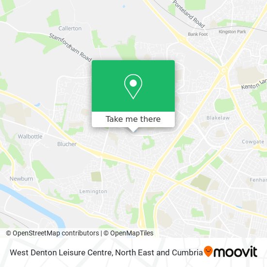 West Denton Leisure Centre map