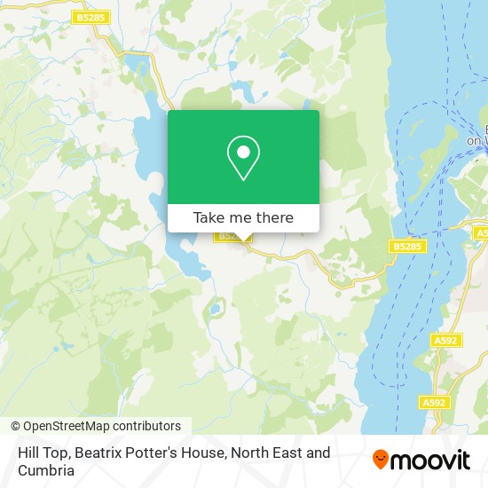 Hill Top, Beatrix Potter's House map