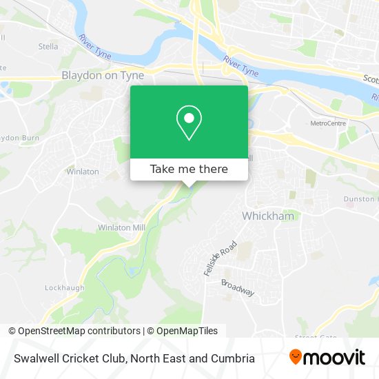 Swalwell Cricket Club map