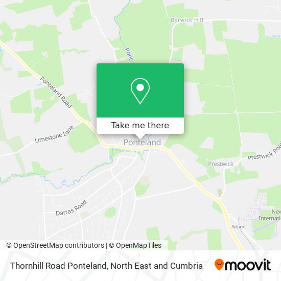 Thornhill Road Ponteland map
