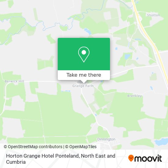 Horton Grange Hotel Ponteland map