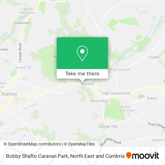 Bobby Shafto Caravan Park map