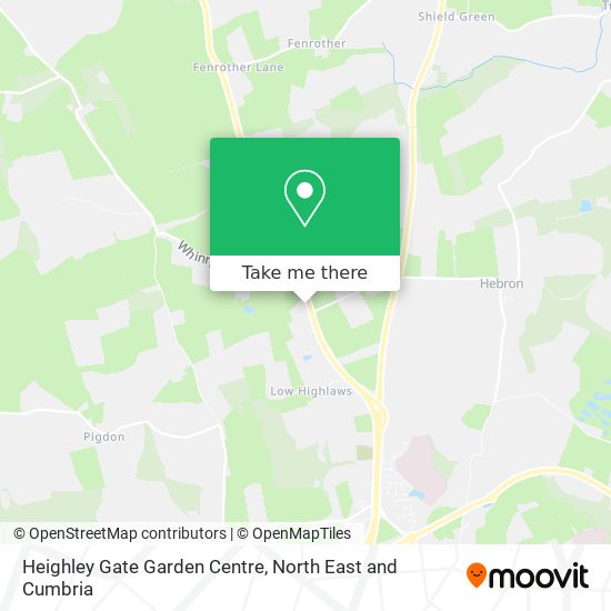 Heighley Gate Garden Centre map