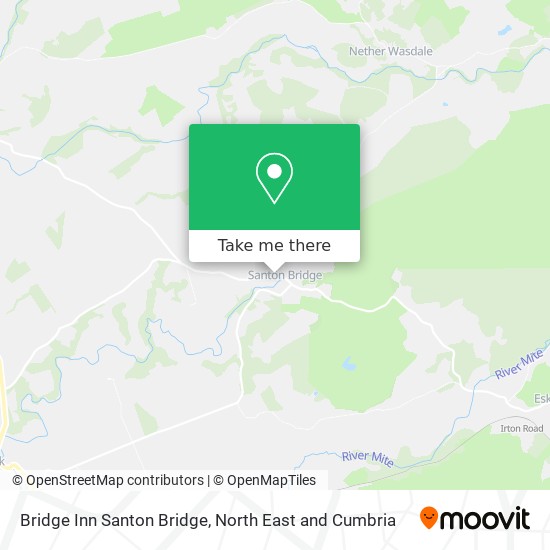 Bridge Inn Santon Bridge, Santon Bridge Holmrook map