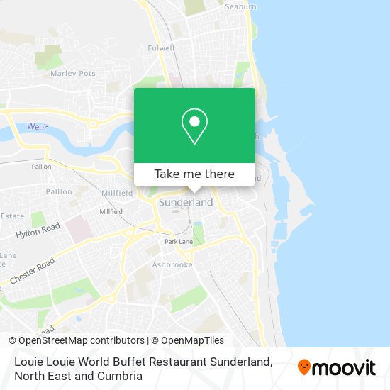 Louie Louie World Buffet Restaurant Sunderland map