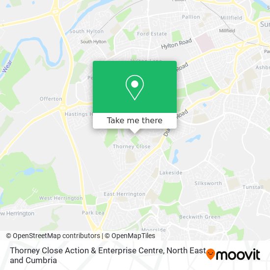 Thorney Close Action & Enterprise Centre map