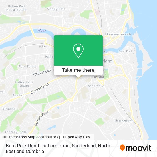 Burn Park Road-Durham Road, Sunderland map