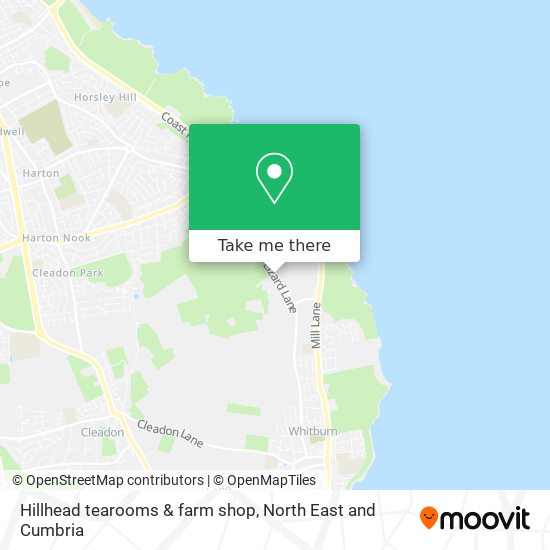 Hillhead tearooms & farm shop map