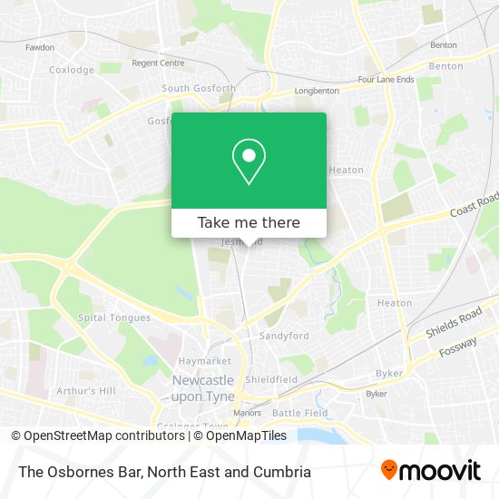 The Osbornes Bar map