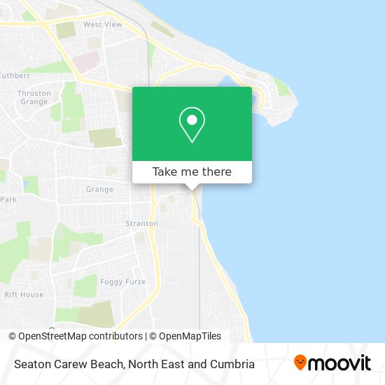 Seaton Carew Beach map