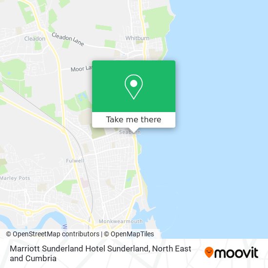 Marriott Sunderland Hotel Sunderland map