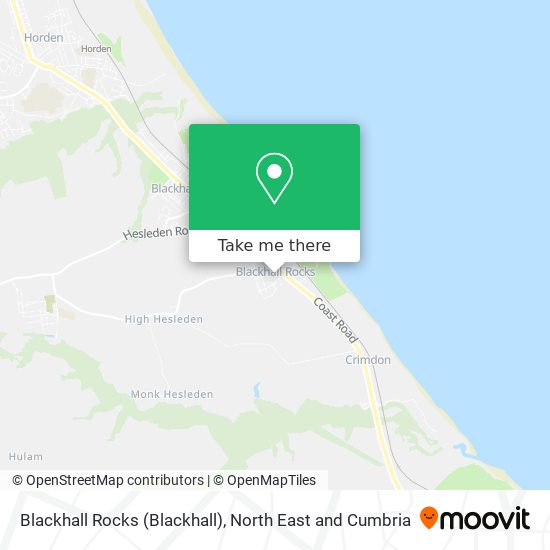 Blackhall Rocks map