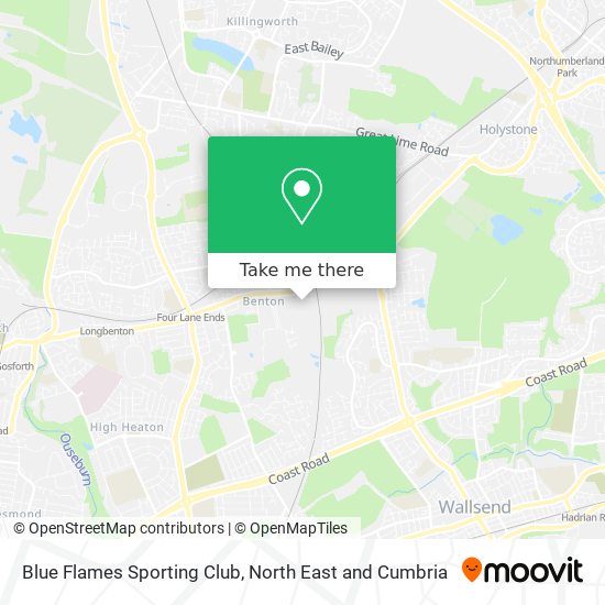 Blue Flames Sporting Club map