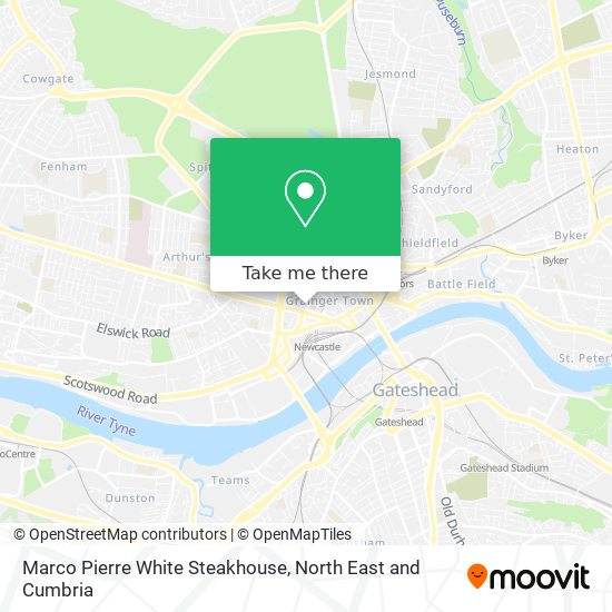 Marco Pierre White Steakhouse map
