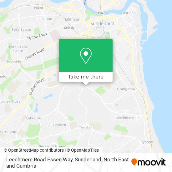 Leechmere Road Essen Way, Sunderland map