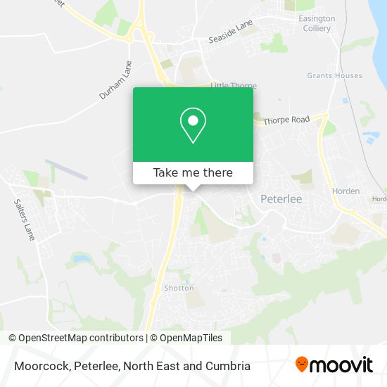 Moorcock, Peterlee map