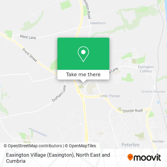 Easington Village map