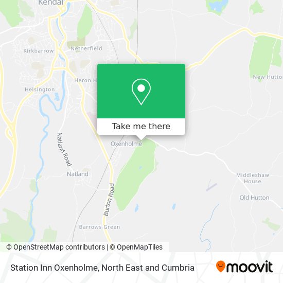 Station Inn Oxenholme map