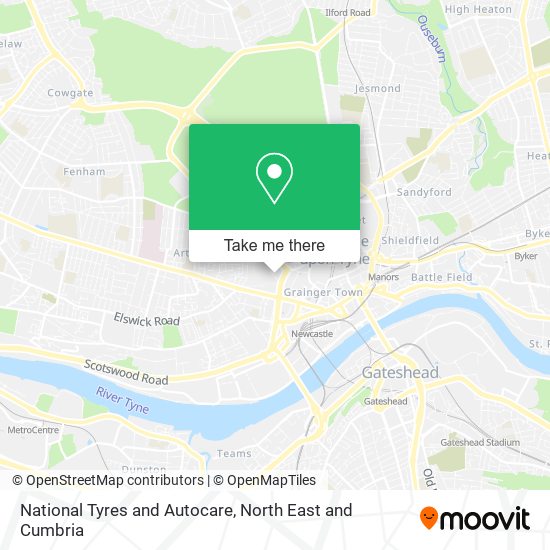 National Tyres and Autocare map