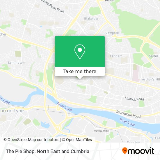 The Pie Shop map