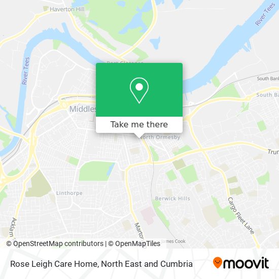 Rose Leigh Care Home map