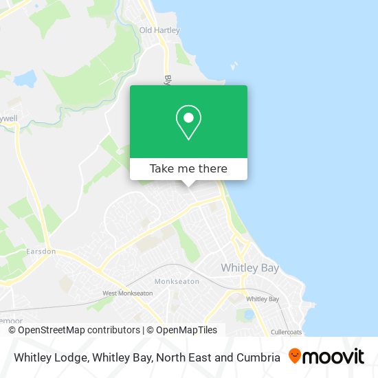 Whitley Lodge, Whitley Bay map