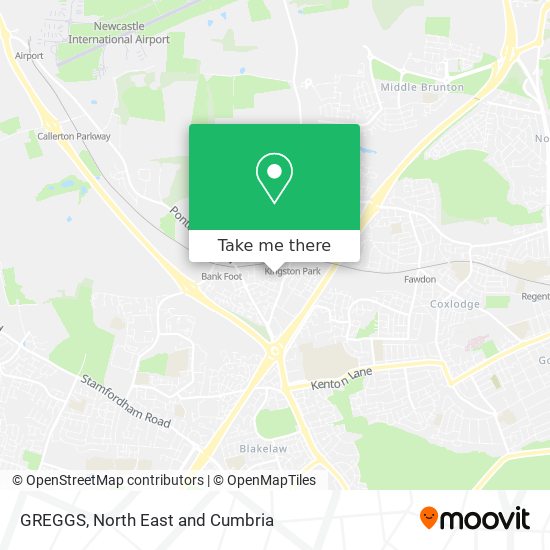 GREGGS map