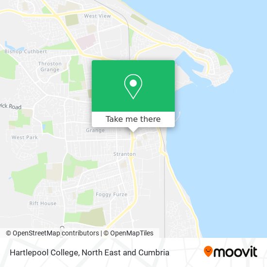 Hartlepool College map