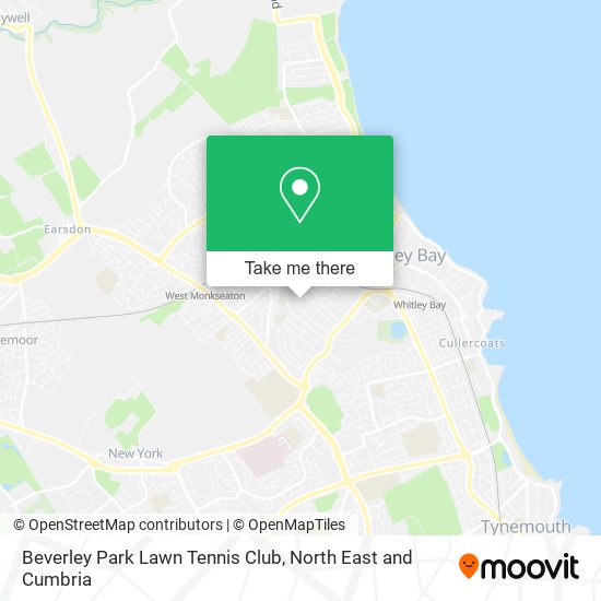Beverley Park Lawn Tennis Club map