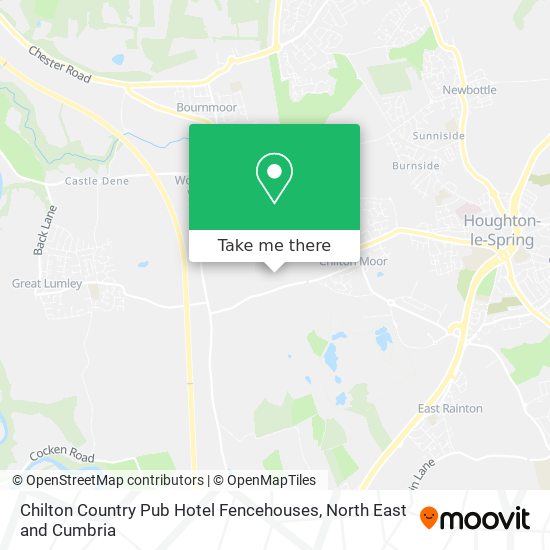 Chilton Country Pub Hotel Fencehouses map
