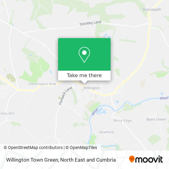 Willington Town Green map