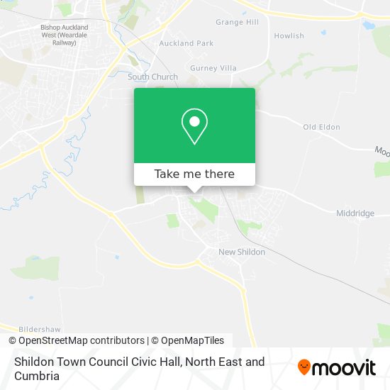 Shildon Town Council Civic Hall map
